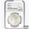 Image 1 : 1902 Morgan Silver Dollar NGC MS62