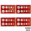 Image 1 : 1960-1963 BU US Mint Sets [42 Coins]