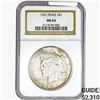 Image 1 : 1921 Silver Peace Dollar NGC MS63