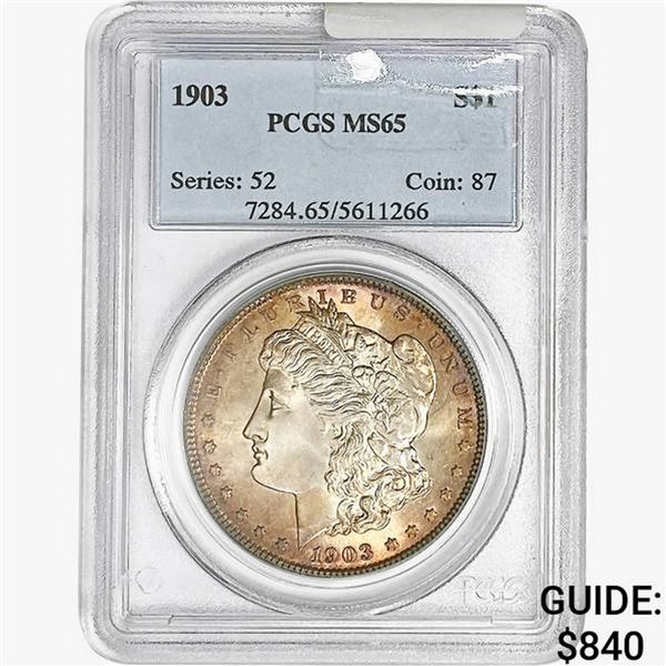 1903 Morgan Silver Dollar PCGS MS65