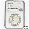 Image 1 : 1950-D Franklin Half Dollar NGC MS64 FBL