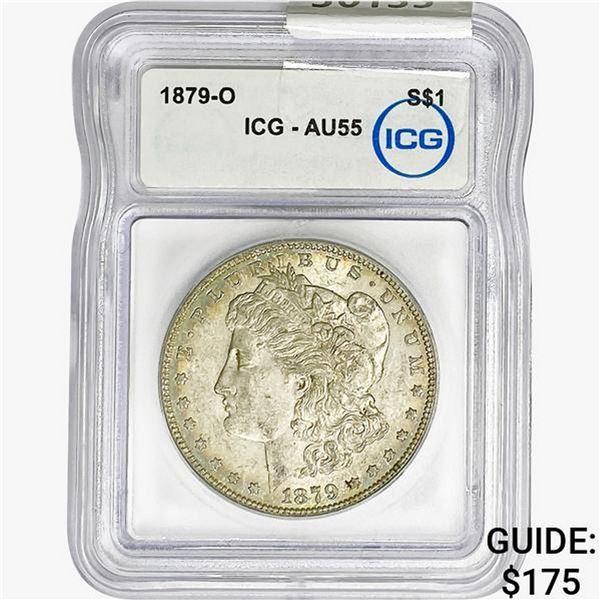 1879-O Morgan Silver Dollar ICG AU55