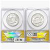 Image 2 : [2]1954-1955 Franklin Half Dollar ANACS MS63 FBL