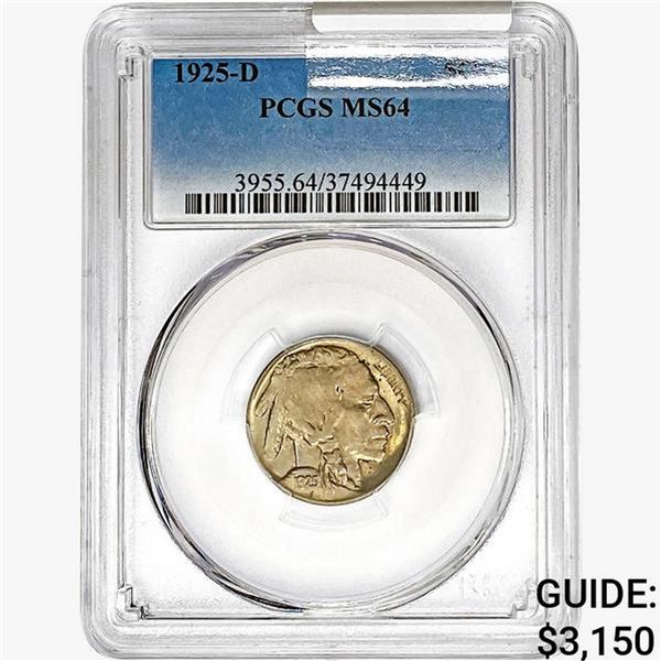 1925-D Buffalo Nickel PCGS MS64