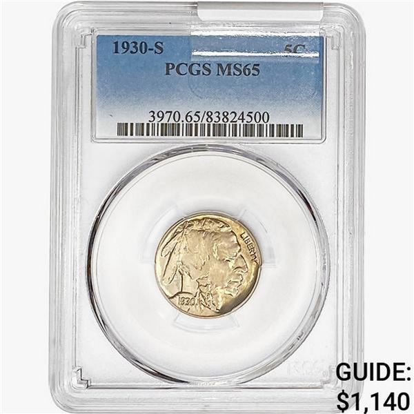 1930-S Buffalo Nickel PCGS MS65