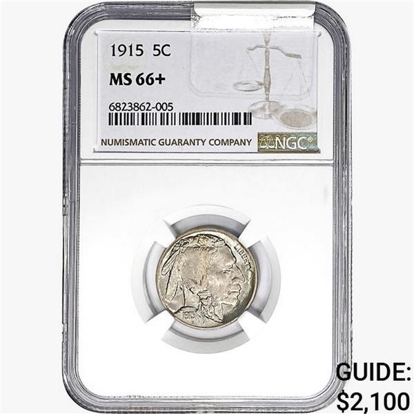 1915 Buffalo Nickel NGC MS66+