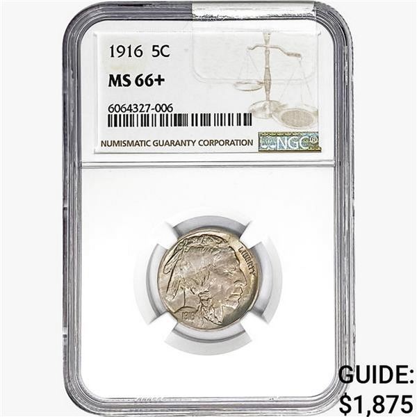 1916 Buffalo Nickel NGC MS66+