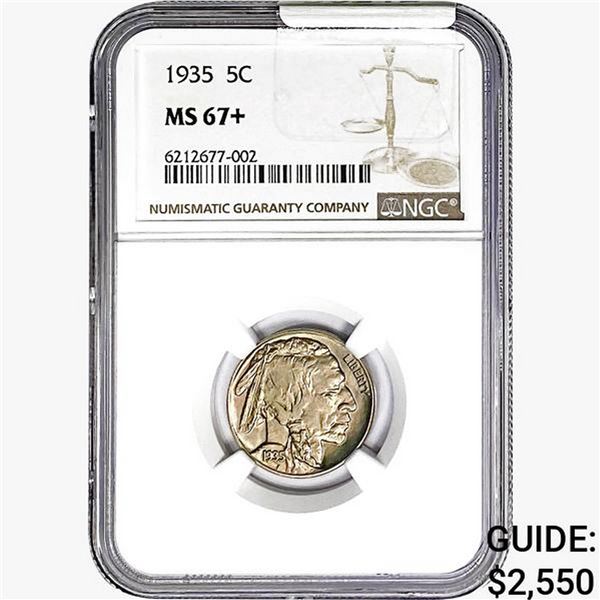 1935 Buffalo Nickel NGC MS67+