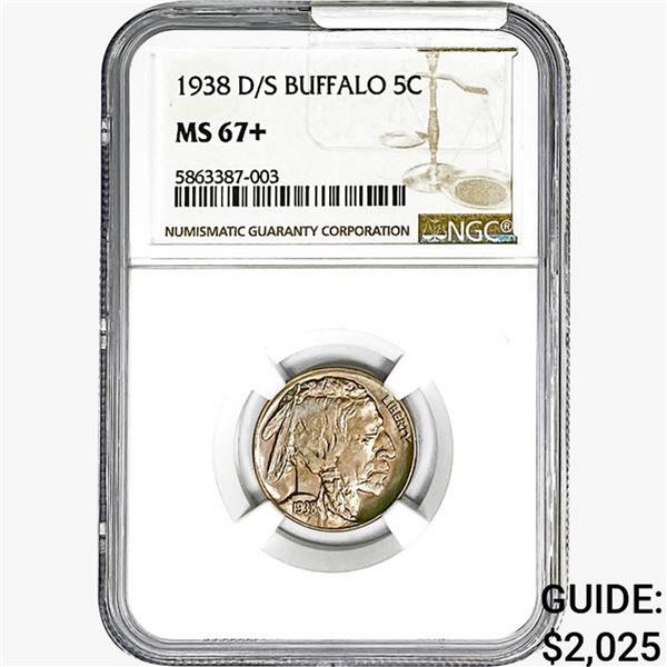 1938-D/S Buffalo Nickel NGC MS67+