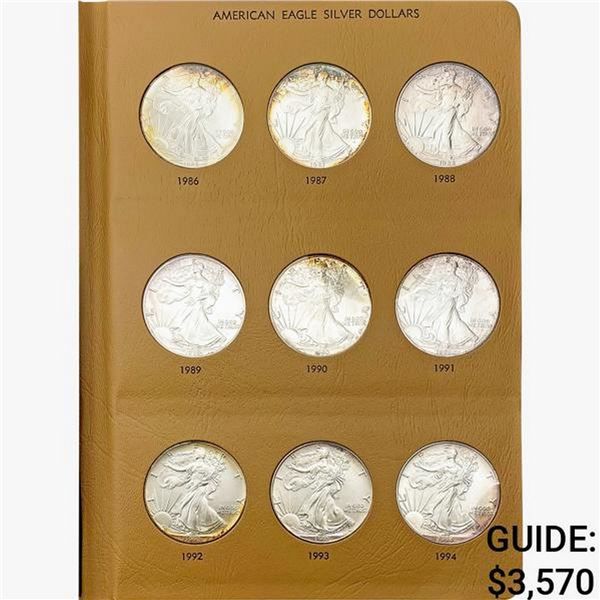 1986-2020 BU US Silver Eagle Set [35 Coins]