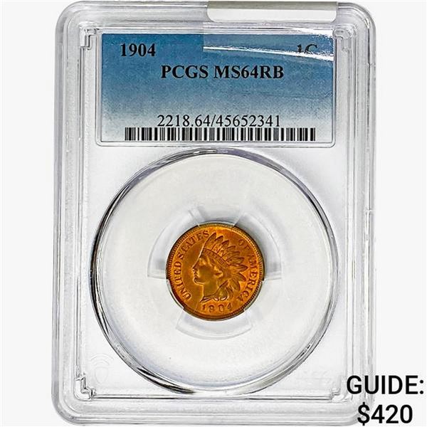 1904 Indian Head Cent PCGS MS64 RB