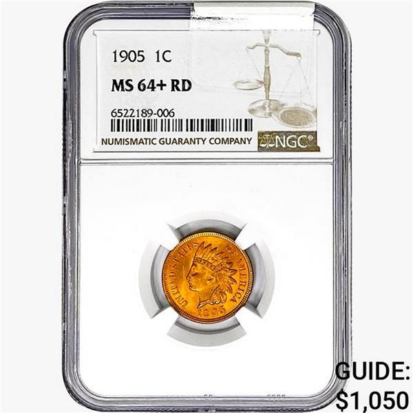 1905 Indian Head Cent NGC MS64+ RD