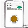 1871 CAC Indian Head Cent NGC MS62 BN
