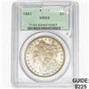 Image 1 : 1881 Morgan Silver Dollar PCGS MS63