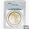 Image 1 : 1887/6 Morgan Silver Dollar PCGS MS63