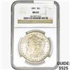 Image 1 : 1891 Morgan Silver Dollar NGC MS63
