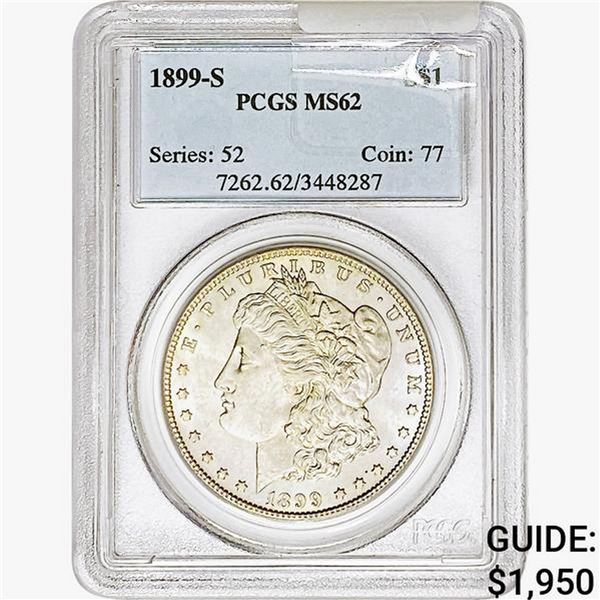 1899-S Morgan Silver Dollar PCGS MS62