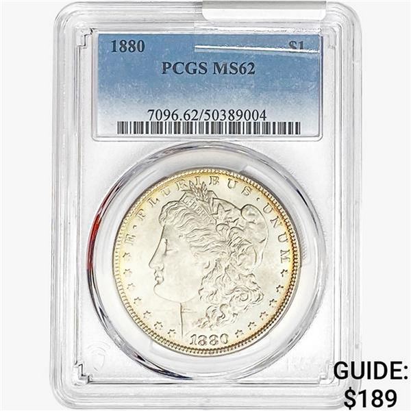 1880 Morgan Silver Dollar PCGS MS62