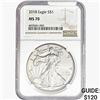 Image 1 : 2018 Silver Eagle NGC MS70