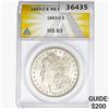 Image 1 : 1883-O Morgan Silver Dollar ANACS MS63