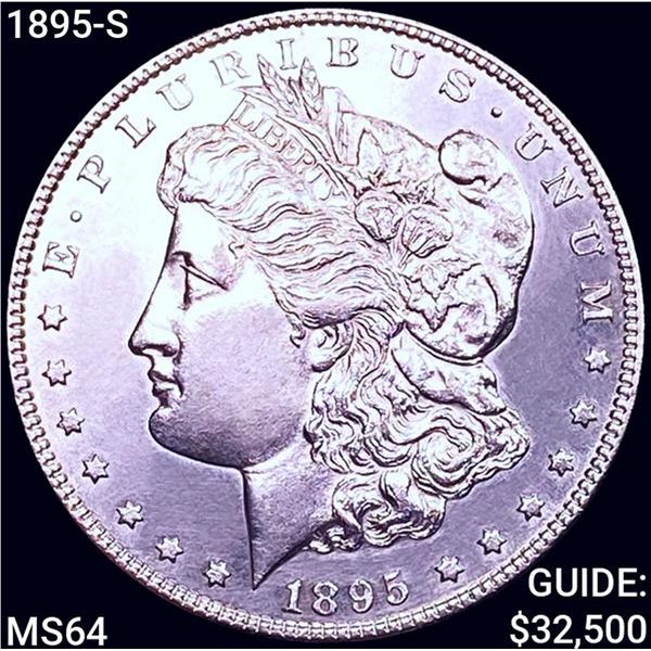 1895-S Morgan Silver Dollar CHOICE BU