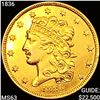 Image 1 : 1836 $5 Gold Half Eagle CHOICE BU