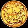 Image 2 : 1855-C Rare Gold Dollar HIGH GRADE