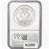 Image 2 : 2008-P 0.85oz Silver $1-Bald Eagle NGC MS70