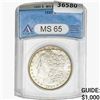 Image 1 : 1880 Morgan Silver Dollar ANACS MS65