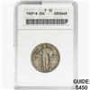 Image 1 : 1927-S Standing Liberty Quarter ANACS F12