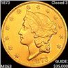 Image 1 : 1873 Closed 3 $20 Gold Double Eagle CHOICE BU
