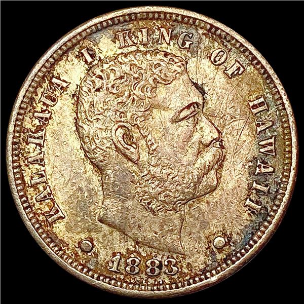 1883 Kingdom of Hawaii Dime CLOSELY UNCIRCULATED