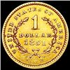 Image 2 : 1851 Rare Gold Dollar UNCIRCULATED