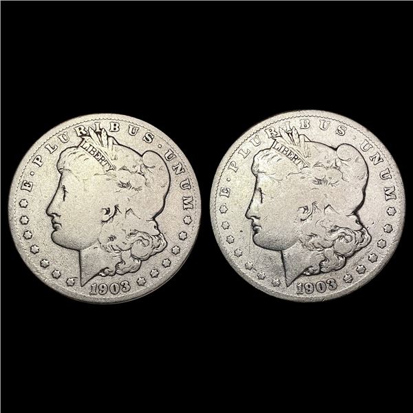 1903 S Morgan Dollars (2) NICELY CIRCULATED