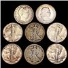Image 1 : 1892-1942 Silver Type Coin Lot (8) HIGH GRADE