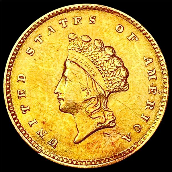 1854 Type 2 Dollar CLOSELY UNCIRCULATED