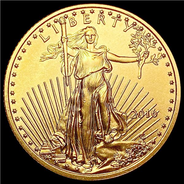 2016 1/4 oz $10 Gold Eagle SUPERB GEM BU