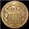 Image 1 : 1865 Two Cent Piece NICELY CIRCULATED