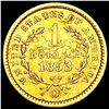 Image 2 : 1853-O Rare Gold Dollar CLOSELY UNCIRCULATED