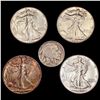 Image 1 : 1929-1947 Type Coin Lot (5) HIGH GRADE
