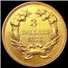 Image 2 : 1874 $3 Gold Piece CLOSELY UNCIRCULATED