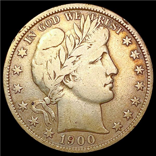 1900 Barber Half Dollar LIGHTLY CIRCULATED