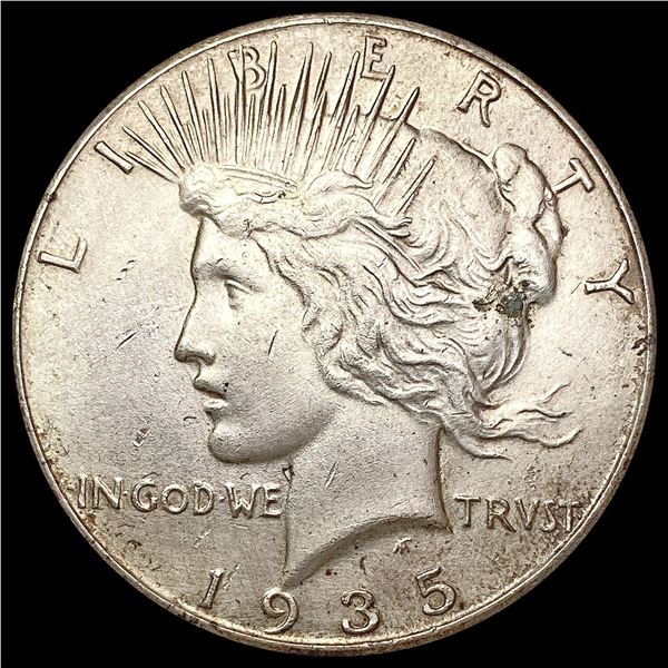 1935 Silver Peace Dollar CLOSELY UNCIRCULATED