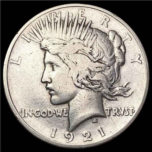 1921 Silver Peace Dollar NEARLY UNCIRCULATED