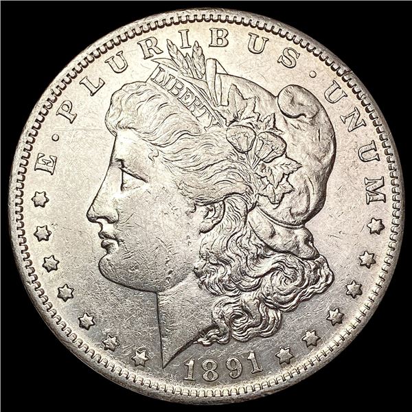 1891 S Morgan Silver Dollar NEARLY UNCIRCULATED