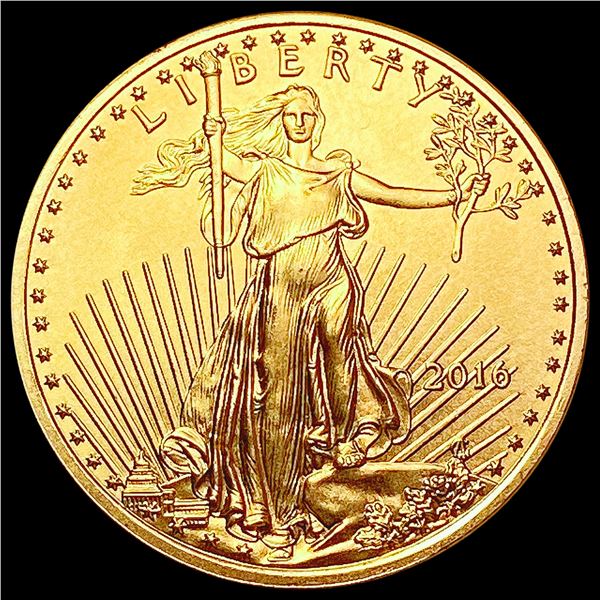 2016 $10 .25oz Gold Eagle SUPERB GEM BU