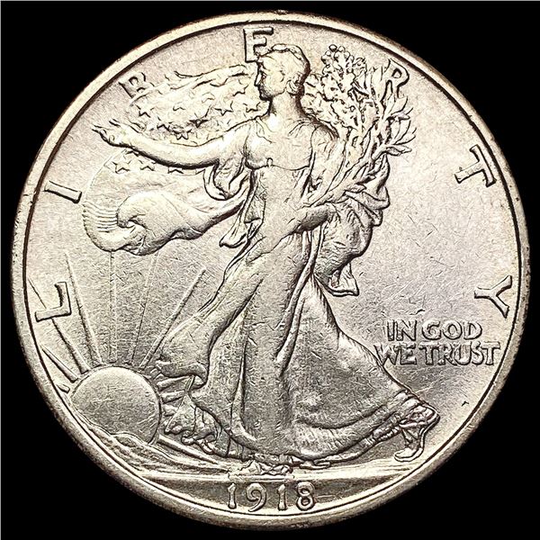 1918 Walking Liberty Half Dollar CLOSELY UNCIRCULATED