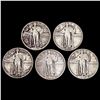 Image 1 : 1918-1930 Standing Liberty Quarter Lot (5) HIGH GRADE