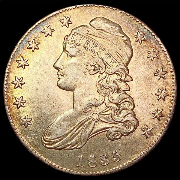 1835 Capped Bust Half Dollar CLOSELY UNCIRCULATED