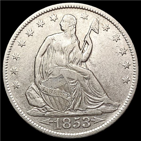 1853 Seated Liberty Half Dollar CLOSELY UNCIRCULATED